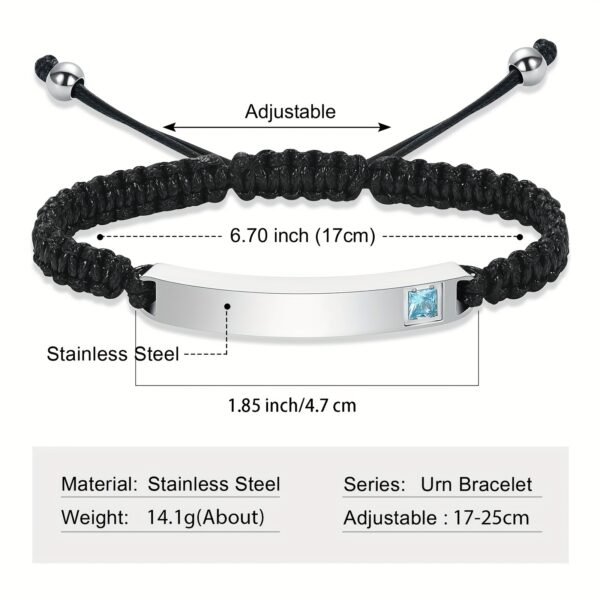 Woven Men's Bracelet With Adjustable Strap (Gold, Silver & Black)