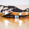 Woven Men's Bracelet With Adjustable Strap (Gold, Silver & Black)