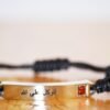 Woven Men's Bracelet With Adjustable Strap (Gold, Silver & Black)