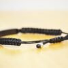 Woven Men's Bracelet With Adjustable Strap (Gold, Silver & Black)
