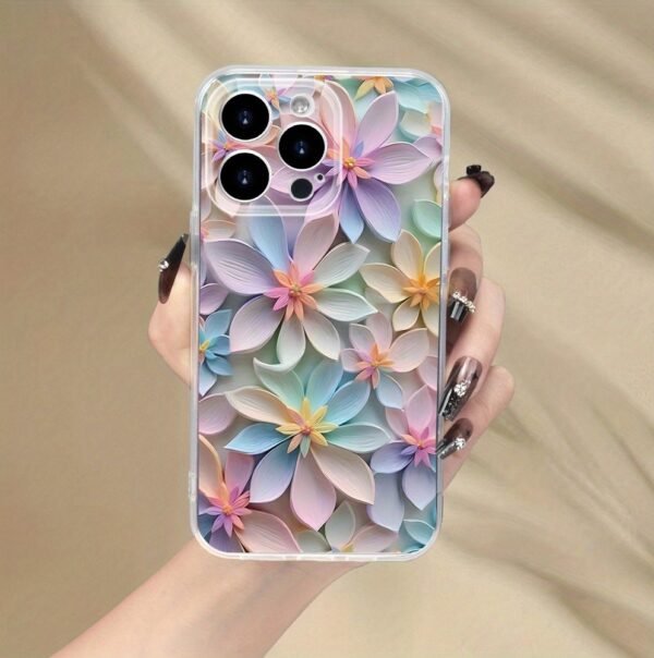 Iphone-8 Macaron Floral Print Mobile Phone Case