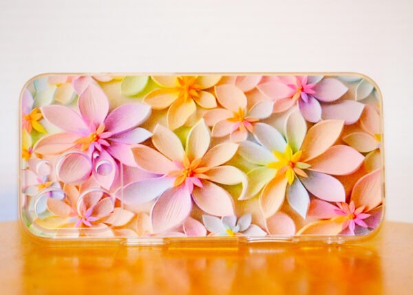 Iphone-8B Macaron Floral Print Mobile Phone Case