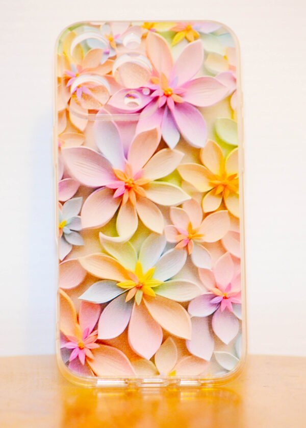 Iphone-8C Macaron Floral Print Mobile Phone Case