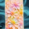 Macaron Floral Print Mobile Phone Case