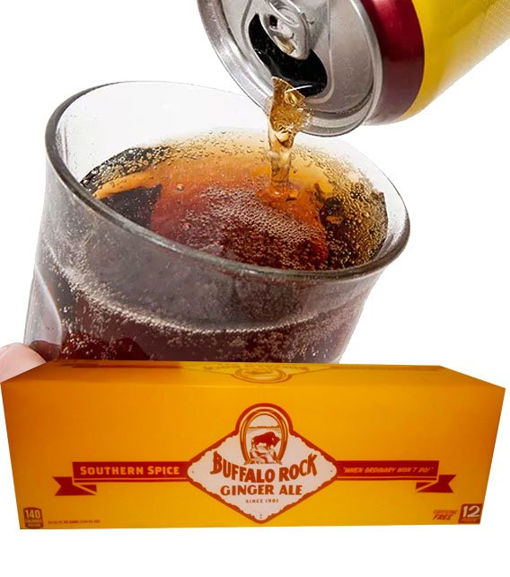Buffalo Rock Southern Spice Ginger Ale Soda Pop, 12 fl oz 12 Pack Cans