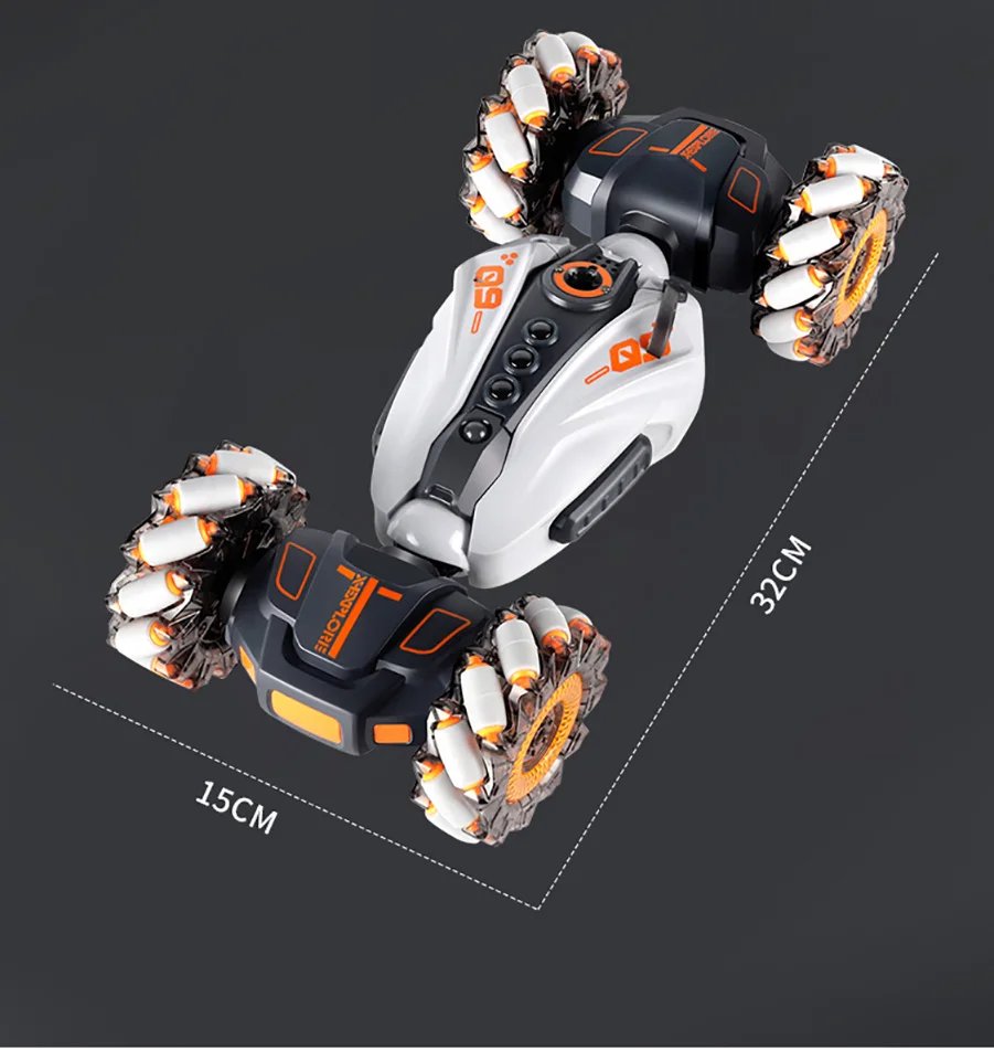4WD 1:16 Stunt RC Car With LED Light Gesture Induction Deformation Twist Climbing Radio Controlled Car Electronic Toys for Kids
