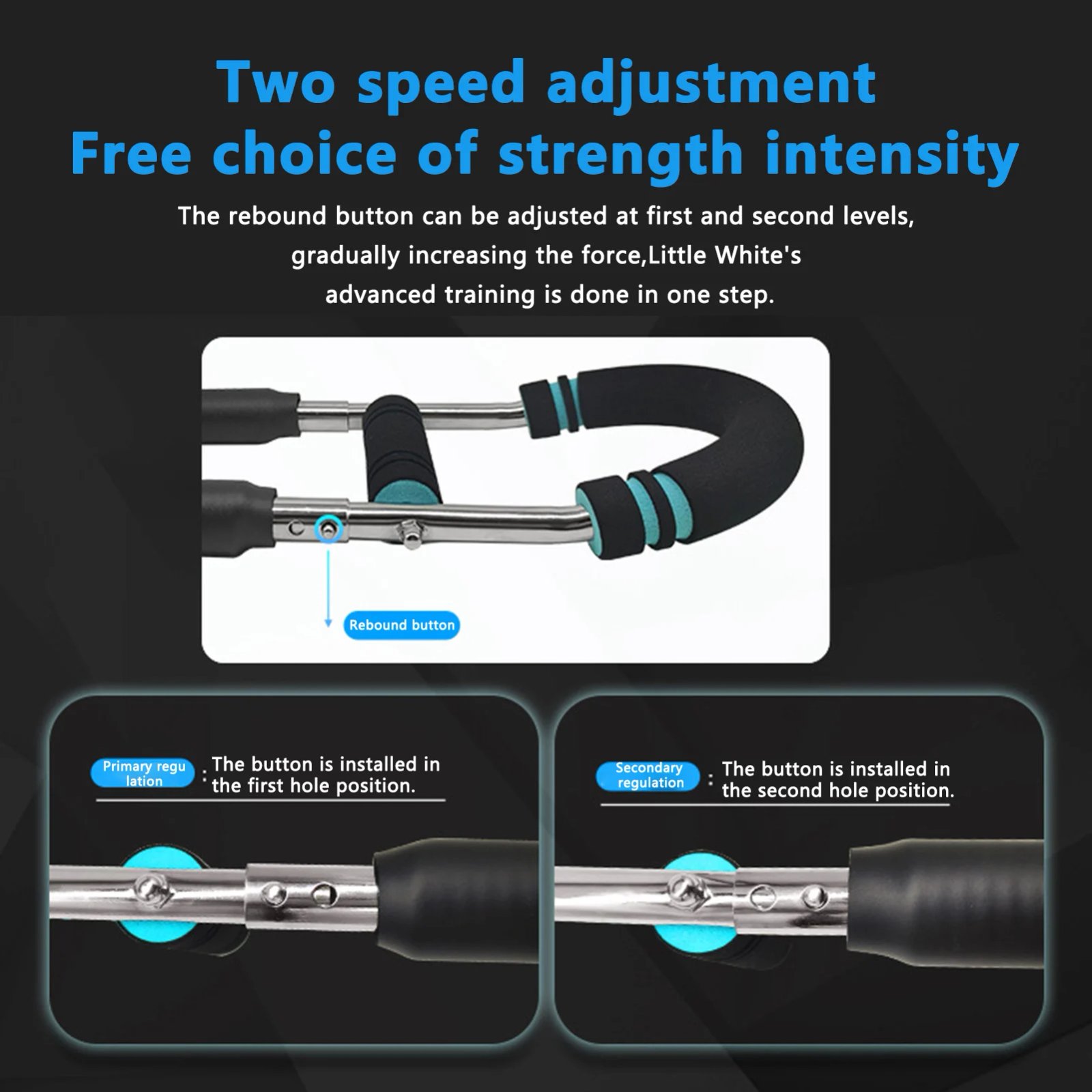 u shape Hand Gripper Strengths Twister Arm Trainer Power Twister Bar Fitness Equipment for Men and Women Home Workout