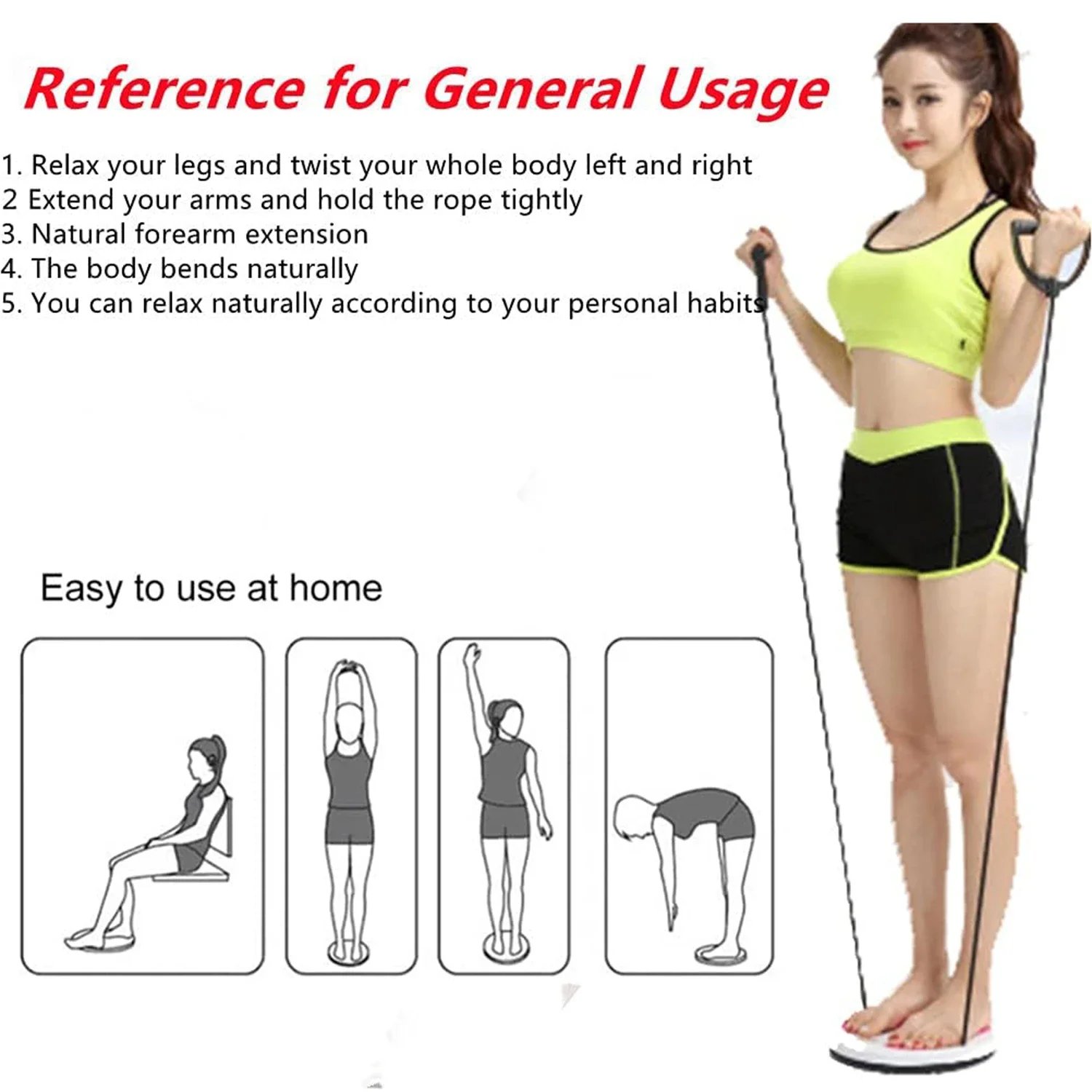 Exercise Waist Twisting Disc Foot Massage Waist Torsion Disc Fitness Equipment Portable Magnetic Tension Waist Twisting Machine