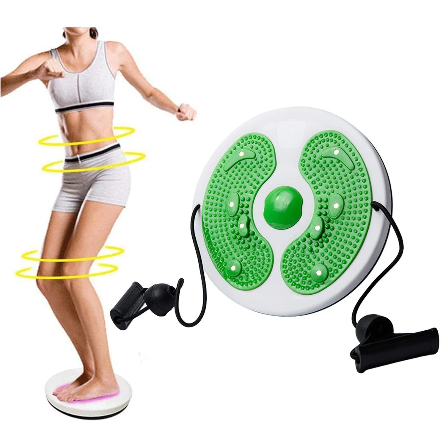 Exercise Waist Twisting Disc Foot Massage Waist Torsion Disc Fitness Equipment Portable Magnetic Tension Waist Twisting Machine