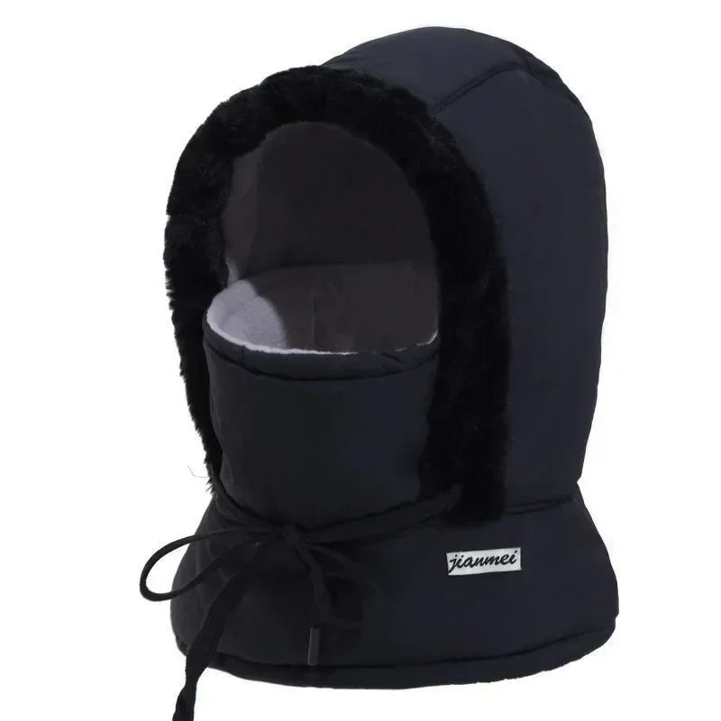 Heavy Duty Winter Balaclava Hat Thick Thermal Padding Full Face Protection Windproof Hooded Mask For Skiing Snowboarding