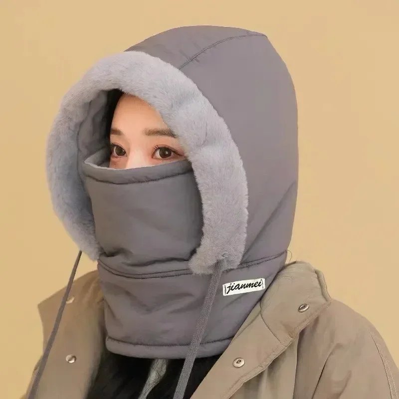 Heavy Duty Winter Balaclava Hat Thick Thermal Padding Full Face Protection Windproof Hooded Mask For Skiing Snowboarding