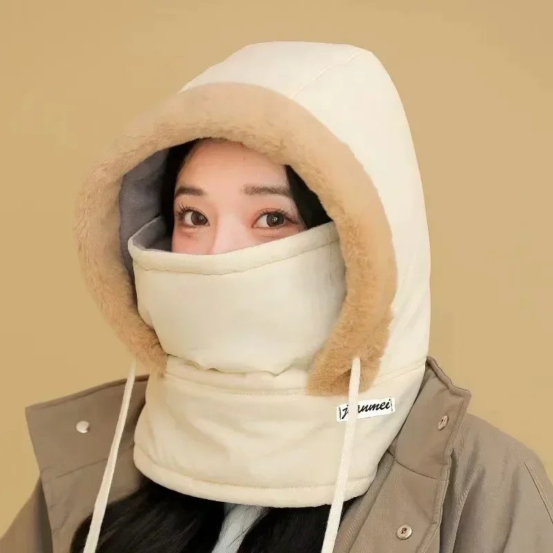 Heavy Duty Winter Balaclava Hat Thick Thermal Padding Full Face Protection Windproof Hooded Mask For Skiing Snowboarding