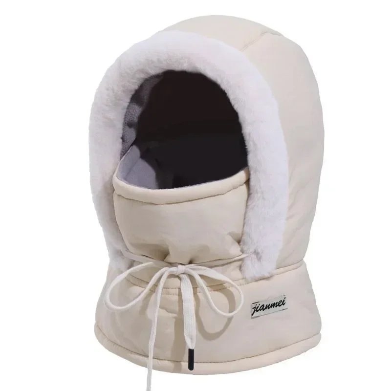 Heavy Duty Winter Balaclava Hat Thick Thermal Padding Full Face Protection Windproof Hooded Mask For Skiing Snowboarding