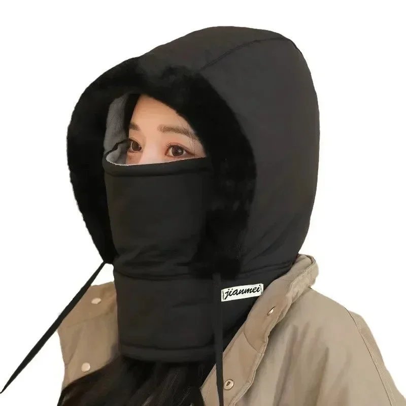 Heavy Duty Winter Balaclava Hat Thick Thermal Padding Full Face Protection Windproof Hooded Mask For Skiing Snowboarding