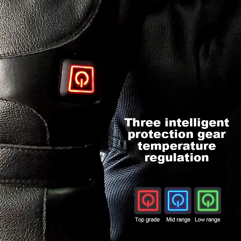 Waterproof Cold Weather Gloves 3 Temperature Levels Battery Powered Heating Gloves Hand Warmer for Outdoor Cycling Skiing Hiking