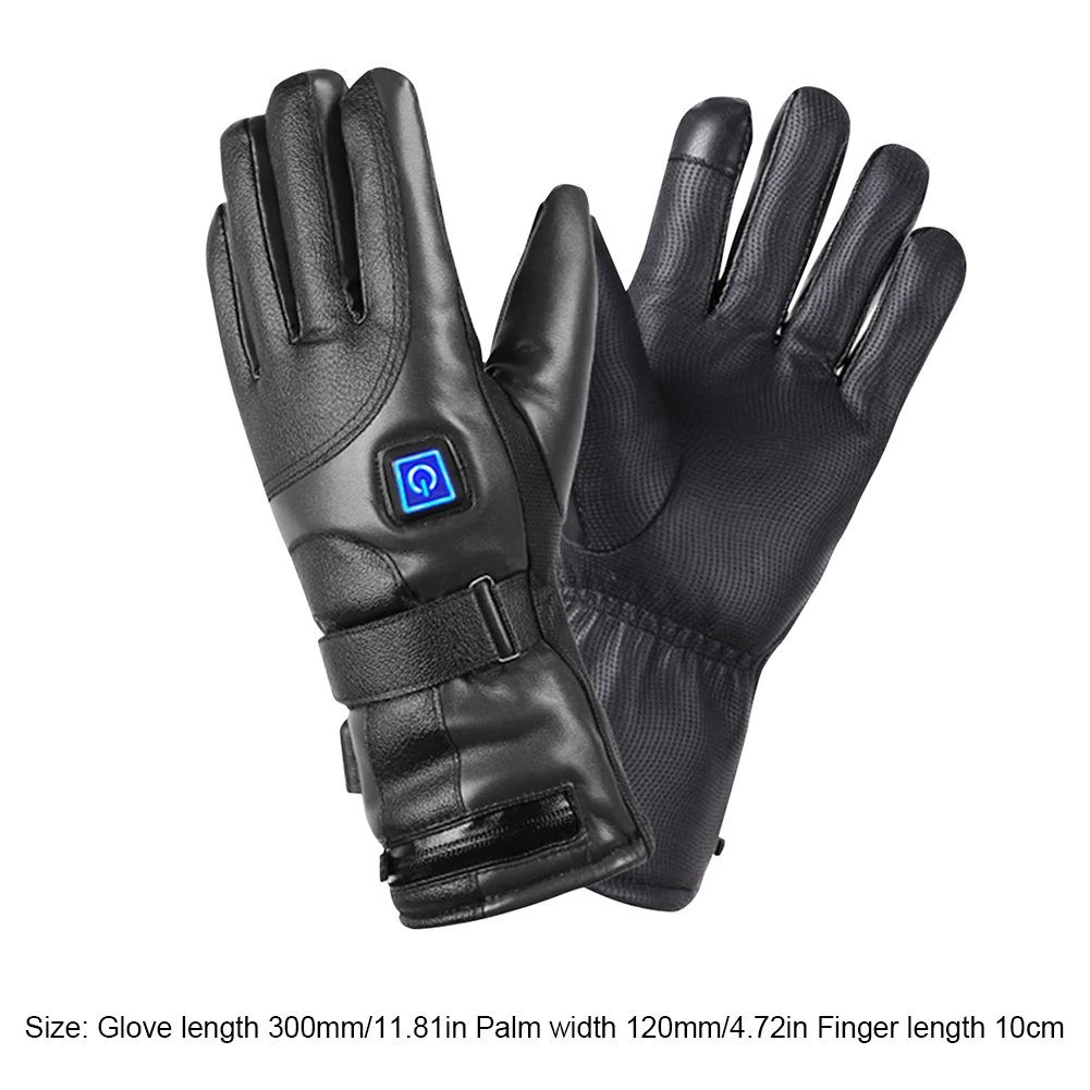 Waterproof Cold Weather Gloves 3 Temperature Levels Battery Powered Heating Gloves Hand Warmer for Outdoor Cycling Skiing Hiking