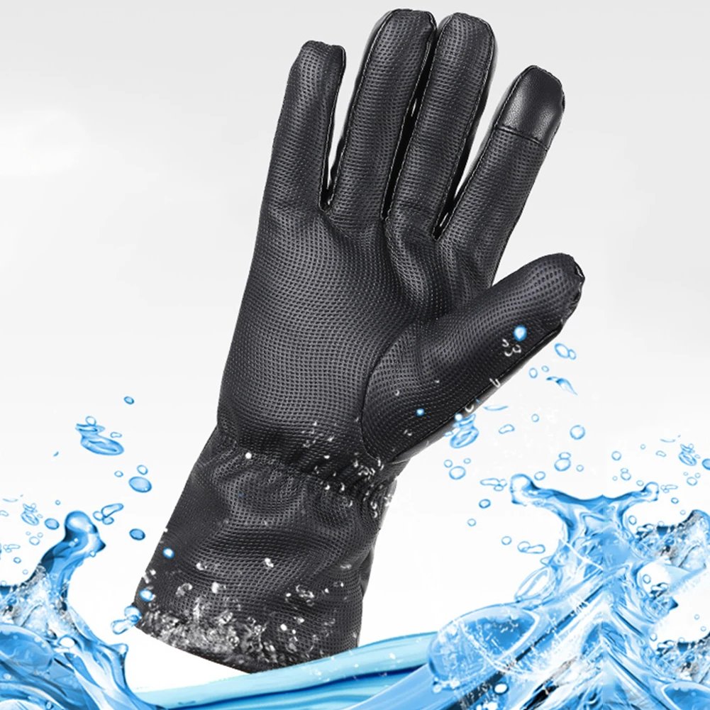 Waterproof Cold Weather Gloves 3 Temperature Levels Battery Powered Heating Gloves Hand Warmer for Outdoor Cycling Skiing Hiking