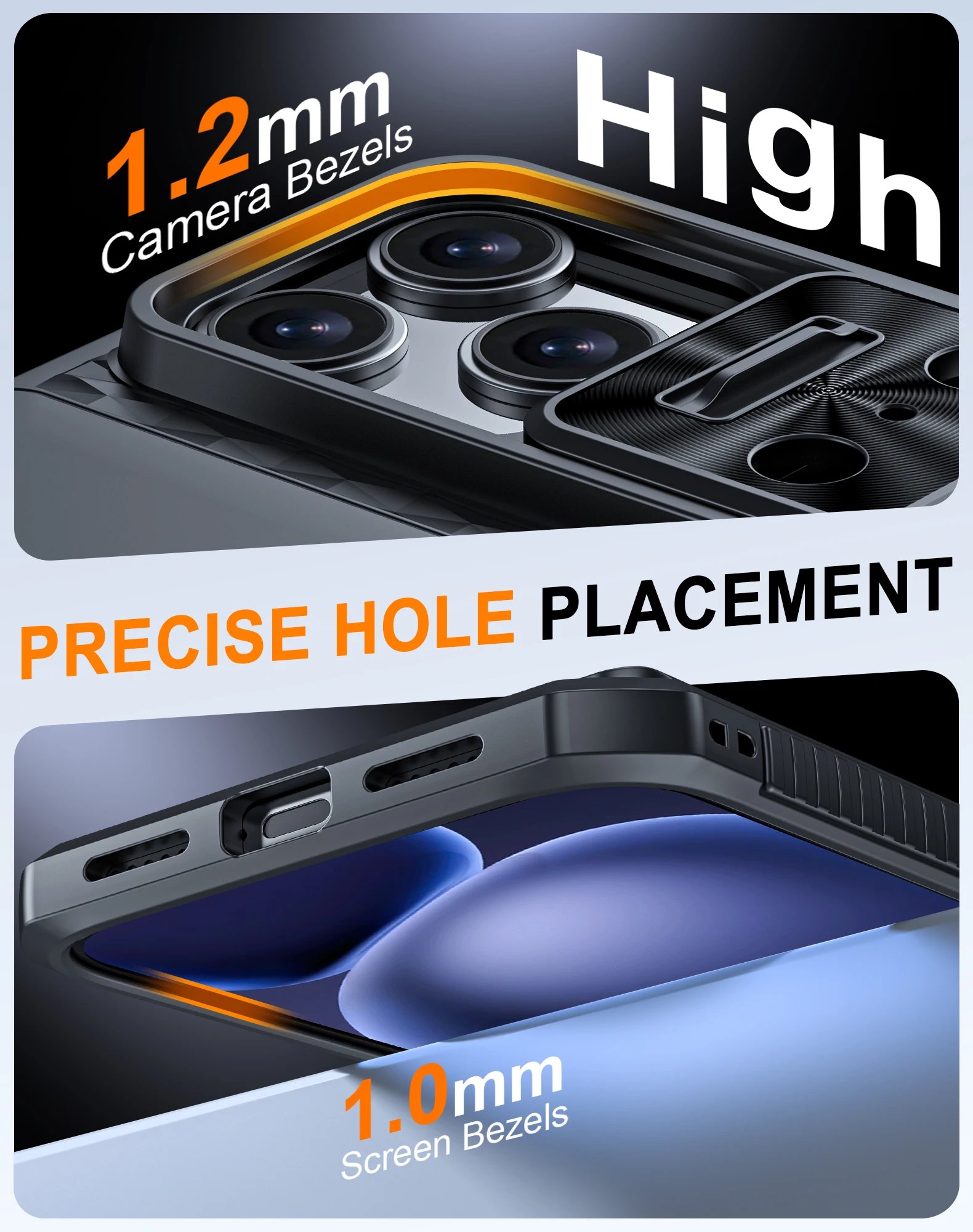 With Card Holder Sliding Camera Cover And Stand For iPhone 17 Pro/17 Pro Max Phone Case, Anti-Fall PC+TPU Wallet Case-Black