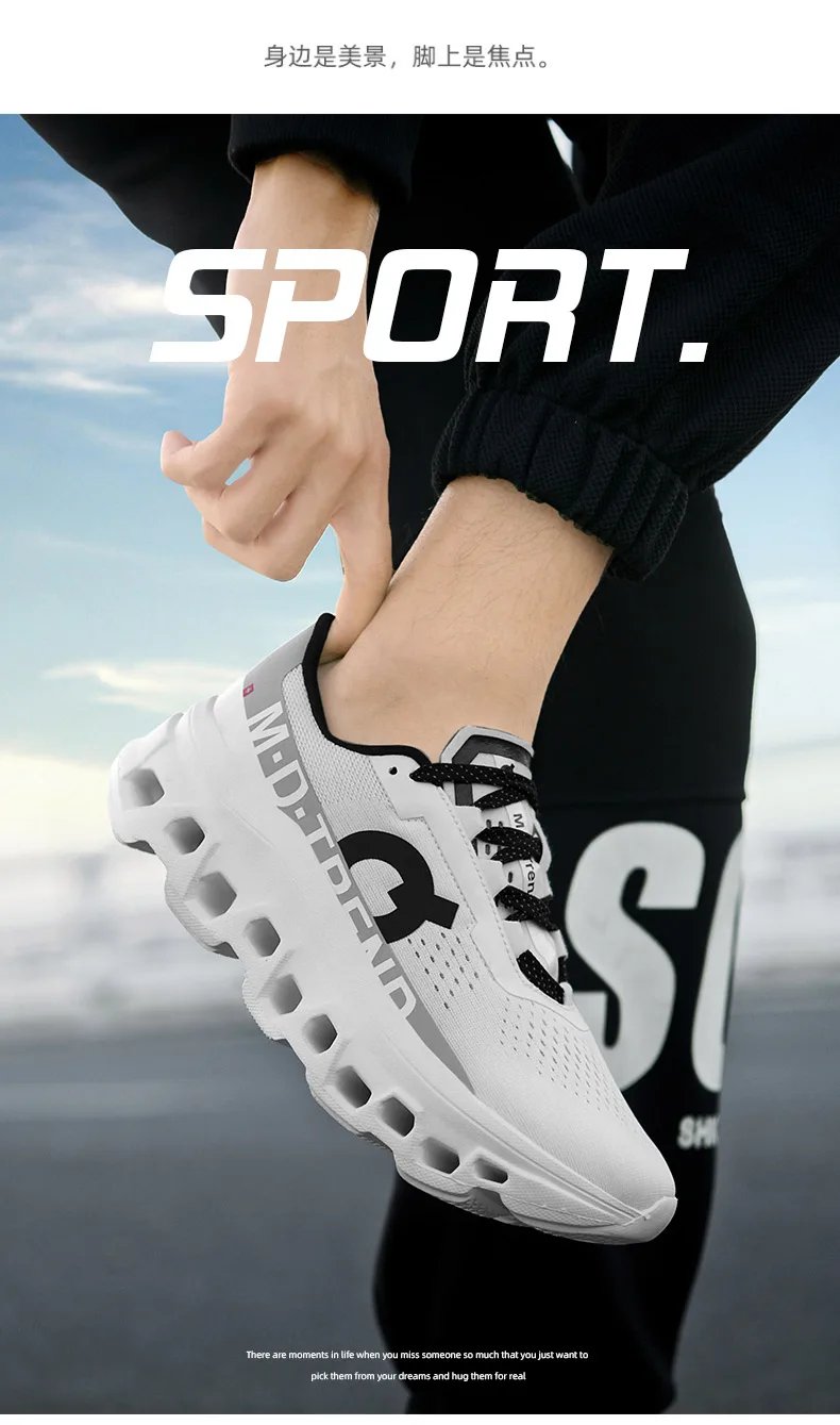 2025 New Air Shoes for Men Marathon Running Sneakers Outdoor Breathable  WalkingShoes Large Size Shoes Men Casual Sports Shoes