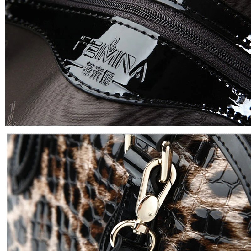 tote bag woman luxury designer bags genuine leather large Leopard Print handbags leather crossbody bag Business casual Dome Bag