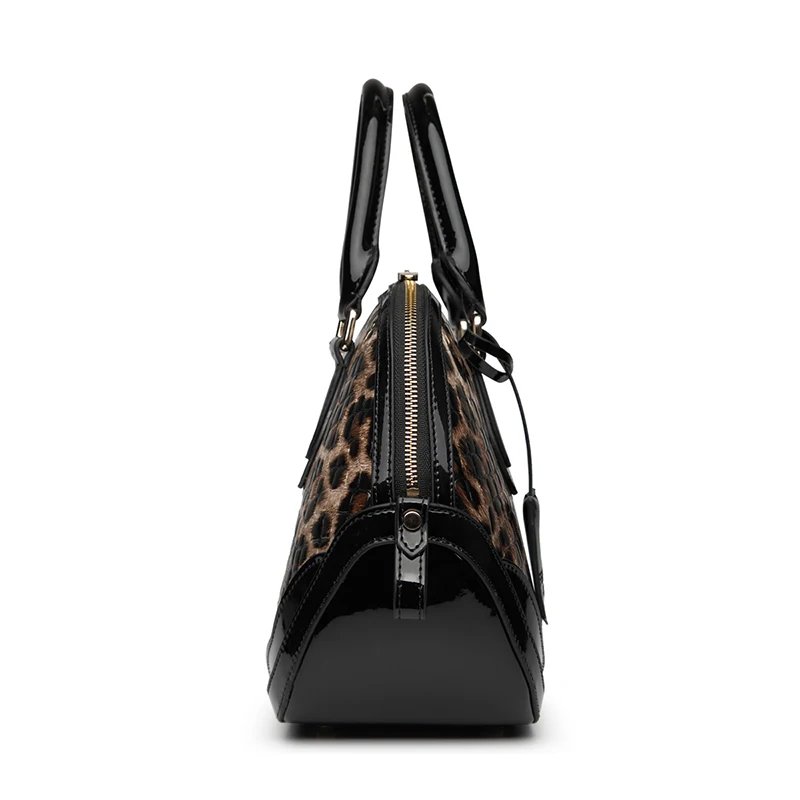 tote bag woman luxury designer bags genuine leather large Leopard Print handbags leather crossbody bag Business casual Dome Bag