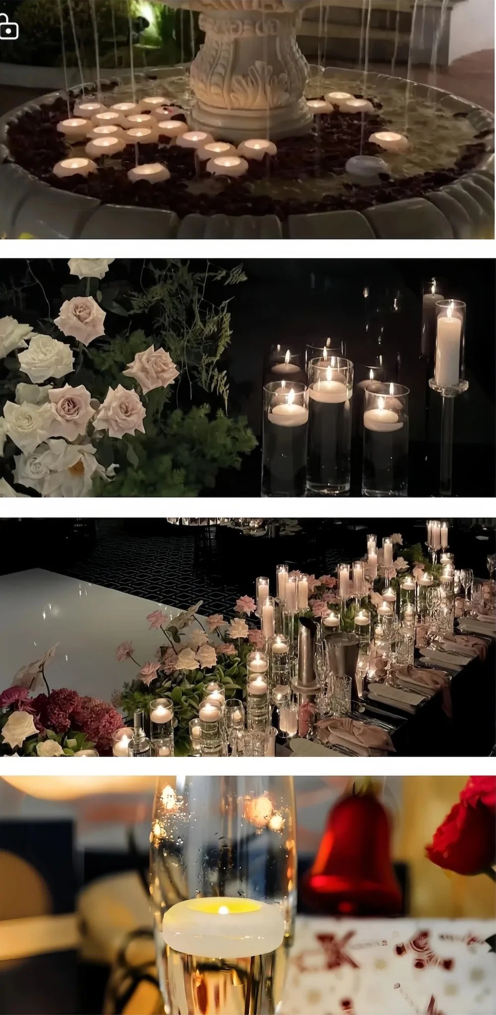 Flameless Led Floating Candles Battery Operate Waterproof for Cylinder Vases Centerpieces at Wedding Decor Party Pool