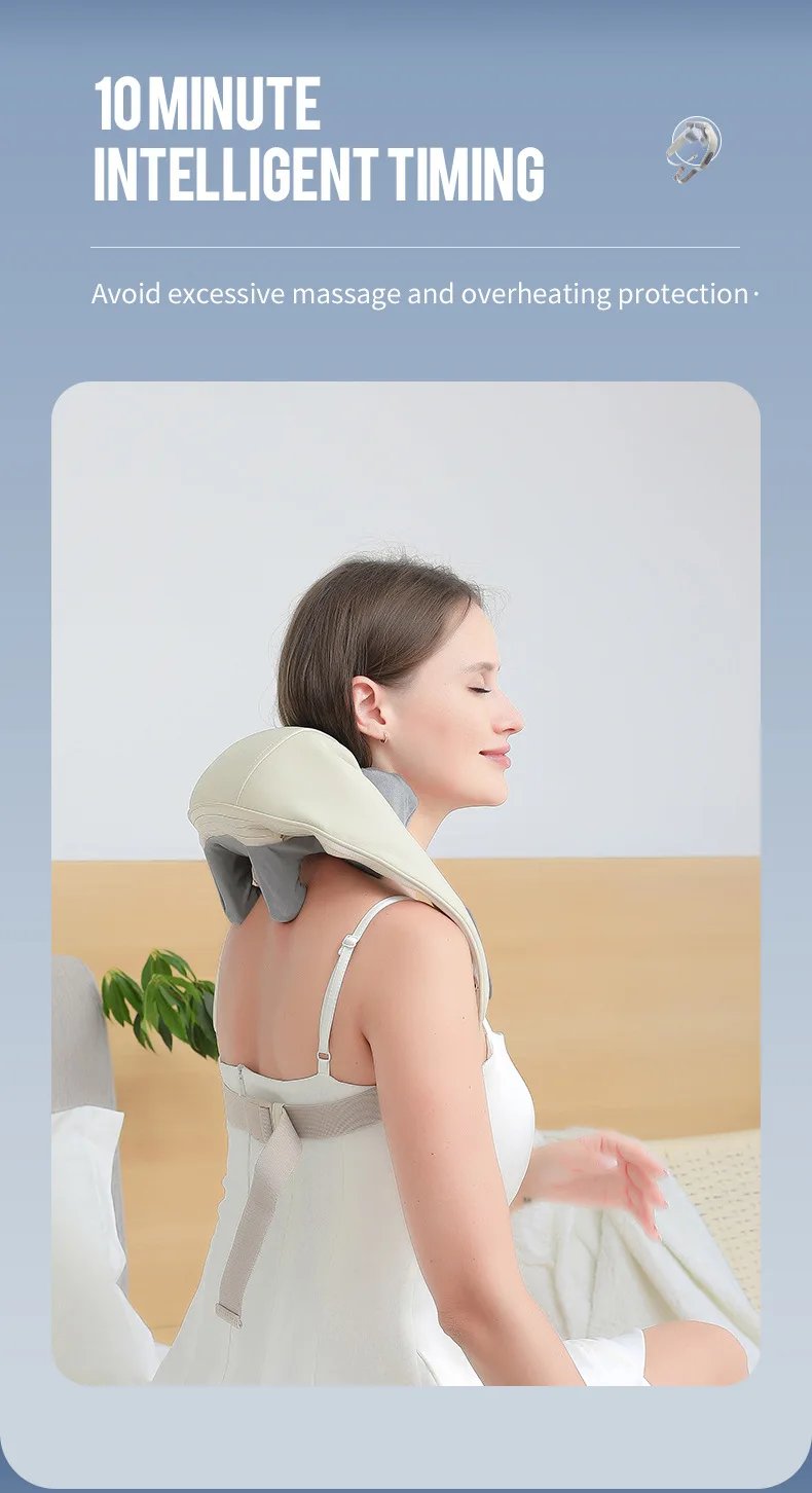 Foreverlily Wireless Neck And Back Massager Neck And Shoulder Kneading Massage Shawl Neck Cervical Relaxing Trapezius Massager Foreverlily Wireless Neck And Back Massager Neck And Shoulder Kneading Massage Shawl Neck Cervical Relaxing Trapezius Massager