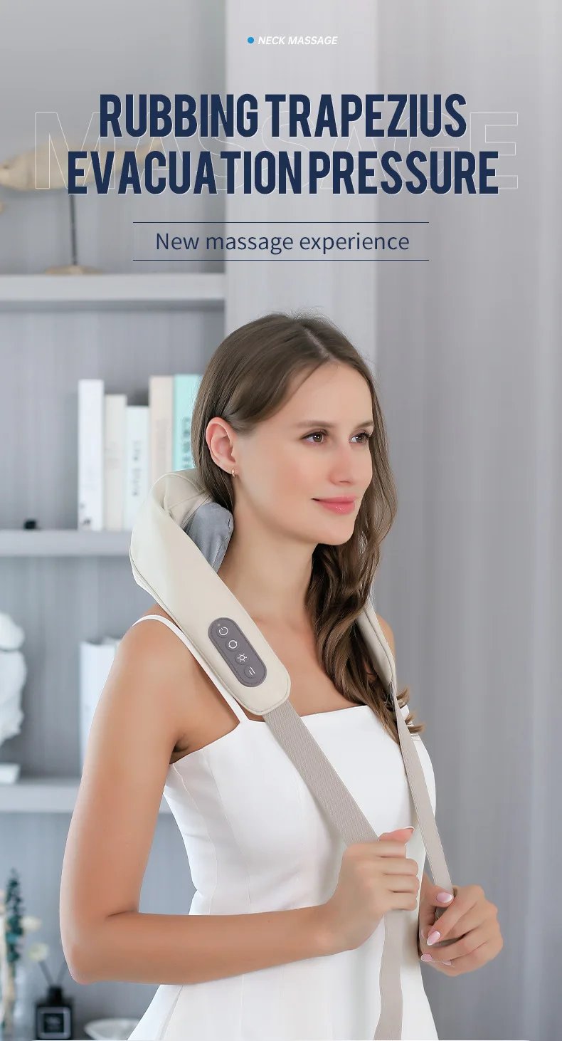 Foreverlily Wireless Neck And Back Massager Neck And Shoulder Kneading Massage Shawl Neck Cervical Relaxing Trapezius Massager Foreverlily Wireless Neck And Back Massager Neck And Shoulder Kneading Massage Shawl Neck Cervical Relaxing Trapezius Massager
