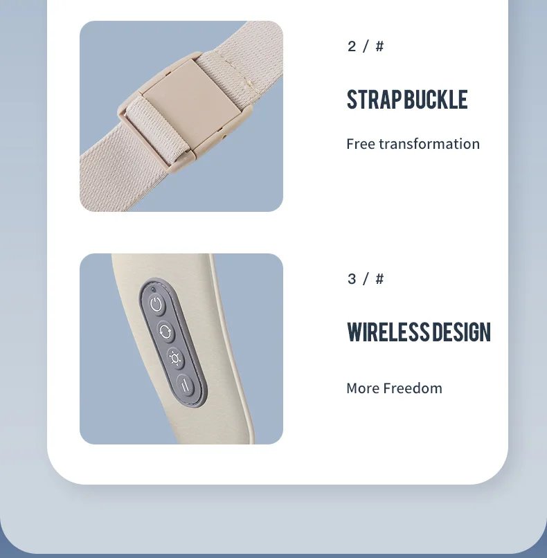 Foreverlily Wireless Neck And Back Massager Neck And Shoulder Kneading Massage Shawl Neck Cervical Relaxing Trapezius Massager Foreverlily Wireless Neck And Back Massager Neck And Shoulder Kneading Massage Shawl Neck Cervical Relaxing Trapezius Massager