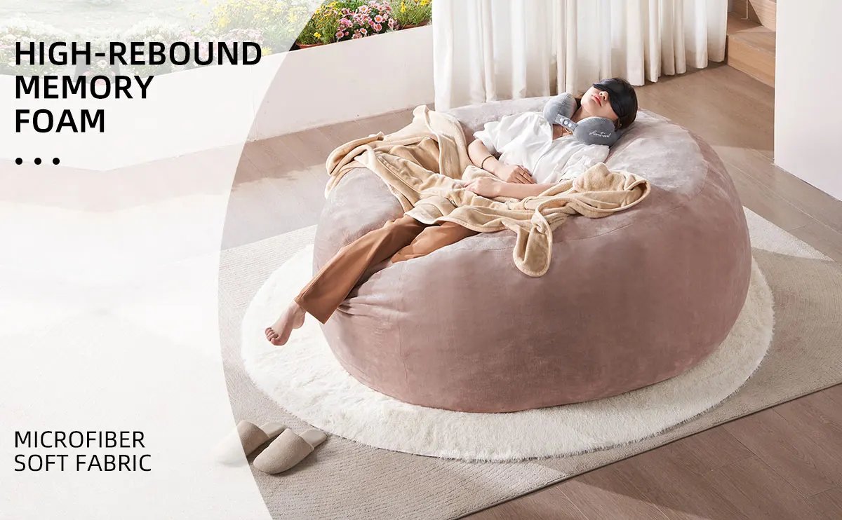 Bean Bag Chair with Filling Included Big Bean Bags Couch for Adults, Giant Beanbag Lazy Sofa for Living Room Bedroom and Dorm Bean Bag Chair with Filling Included Big Bean Bags Couch for Adults, Giant Beanbag Lazy Sofa for Living Room Bedroom and Dorm